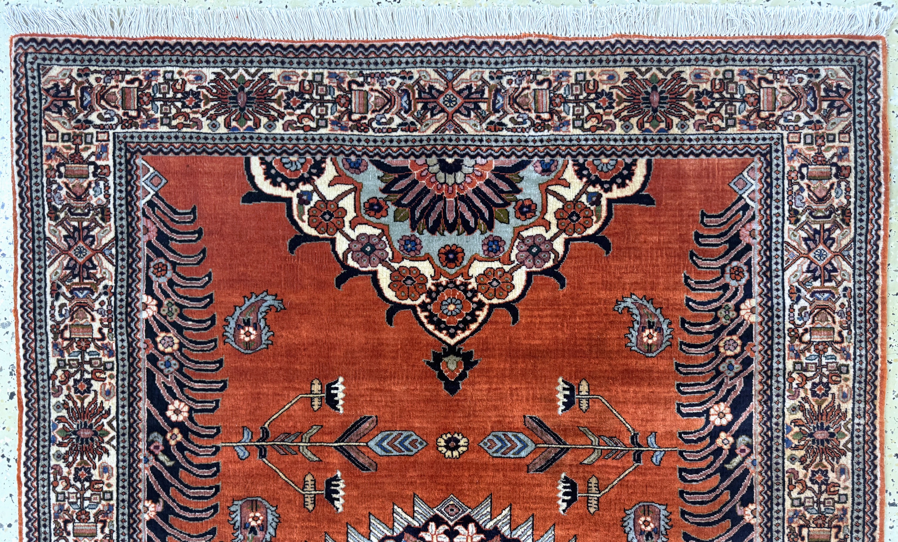 Detail a: Bidjar Kork fein, Persien, Ende 20.Jhd, Korkwolle auf Baumwolle, ca. 170 x 112 cm, EHZ: 2