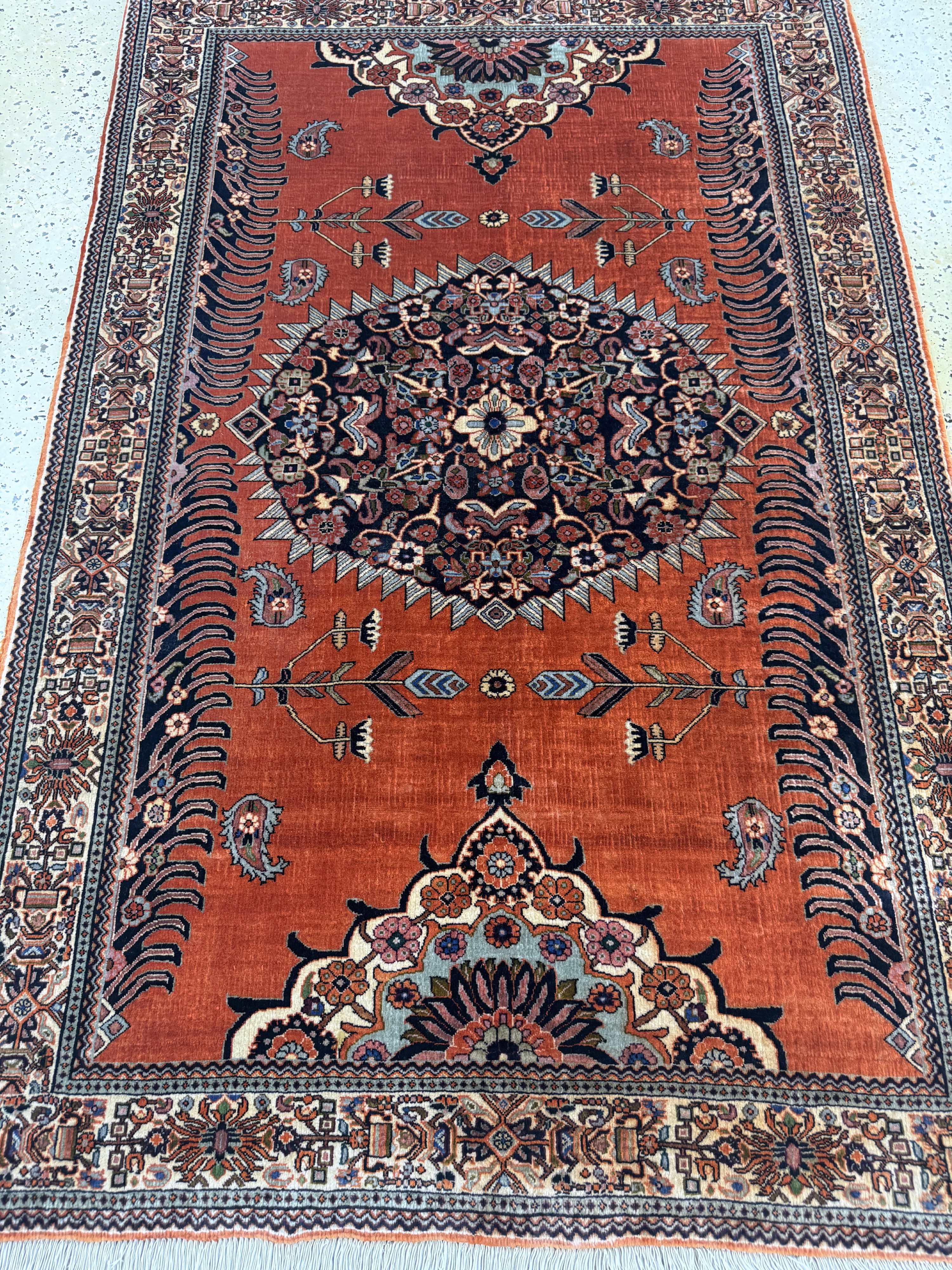 Detail d: Bidjar Kork fein, Persien, Ende 20.Jhd, Korkwolle auf Baumwolle, ca. 170 x 112 cm, EHZ: 2