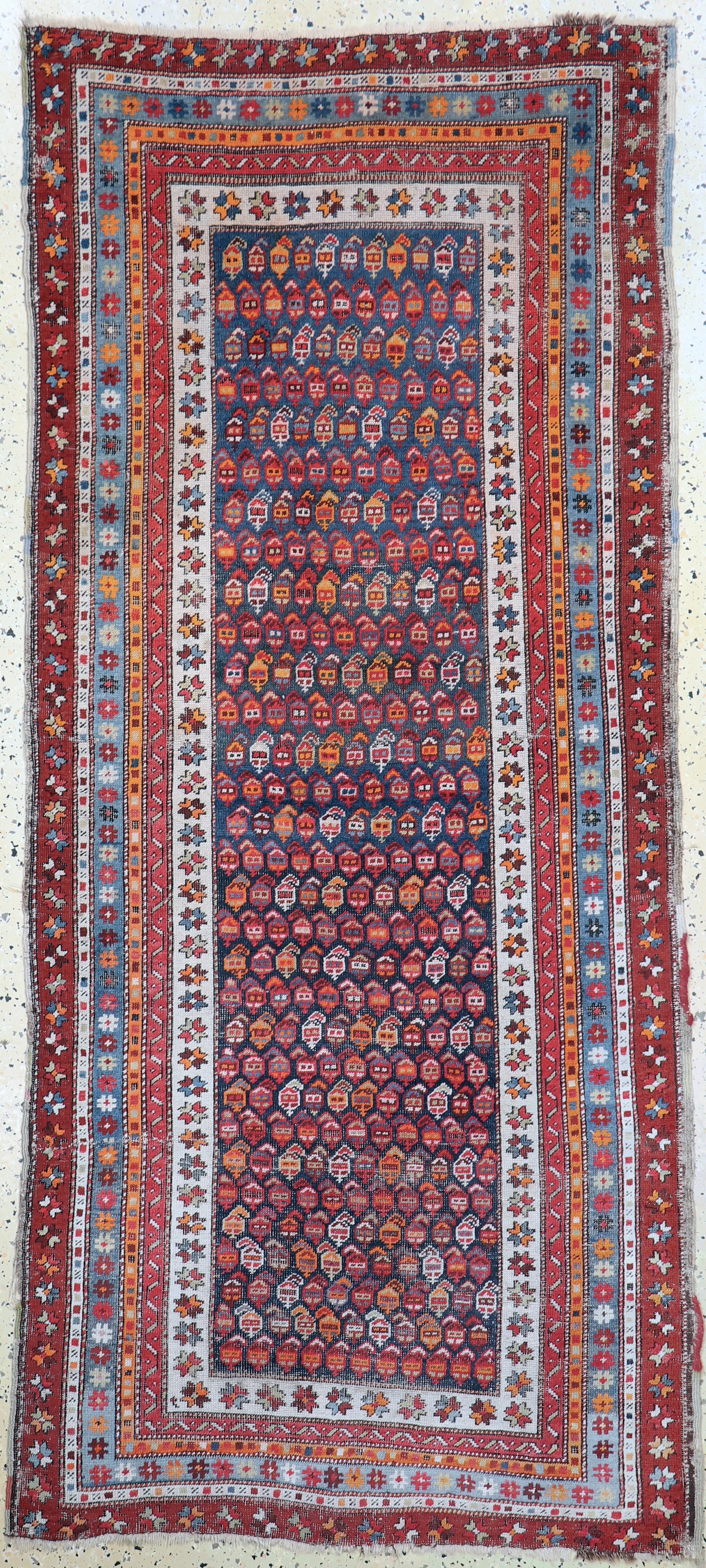 Image 27101051 - Antiker Kazak, Kaukasus, 19.Jhd, Wolle auf Wolle, ca. 224 x 98 cm, EHZ: 3-4 ...