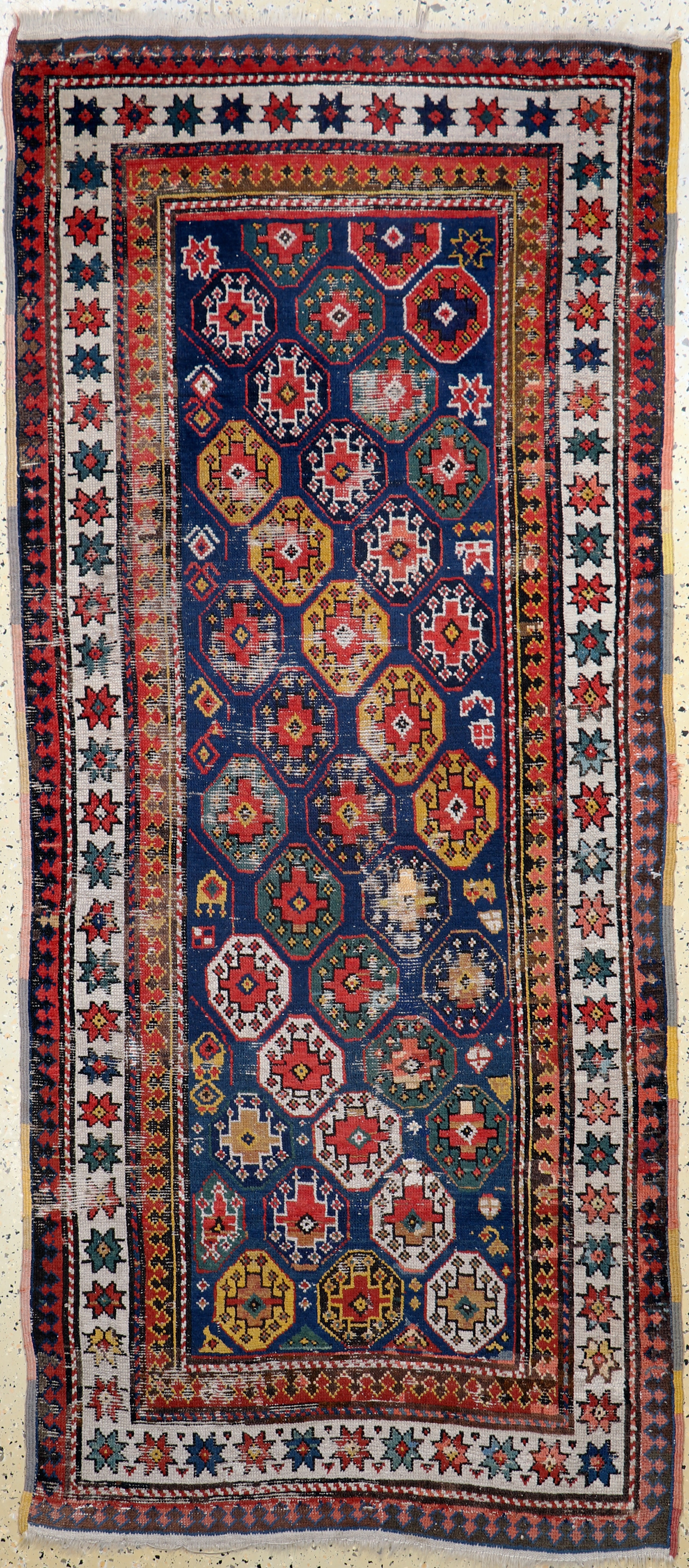 Image 27101052 - Antiker Kazak, Kaukasus, 19.Jhd, Wolle auf Wolle, ca. 223 x 98 cm, EHZ: 3, ...