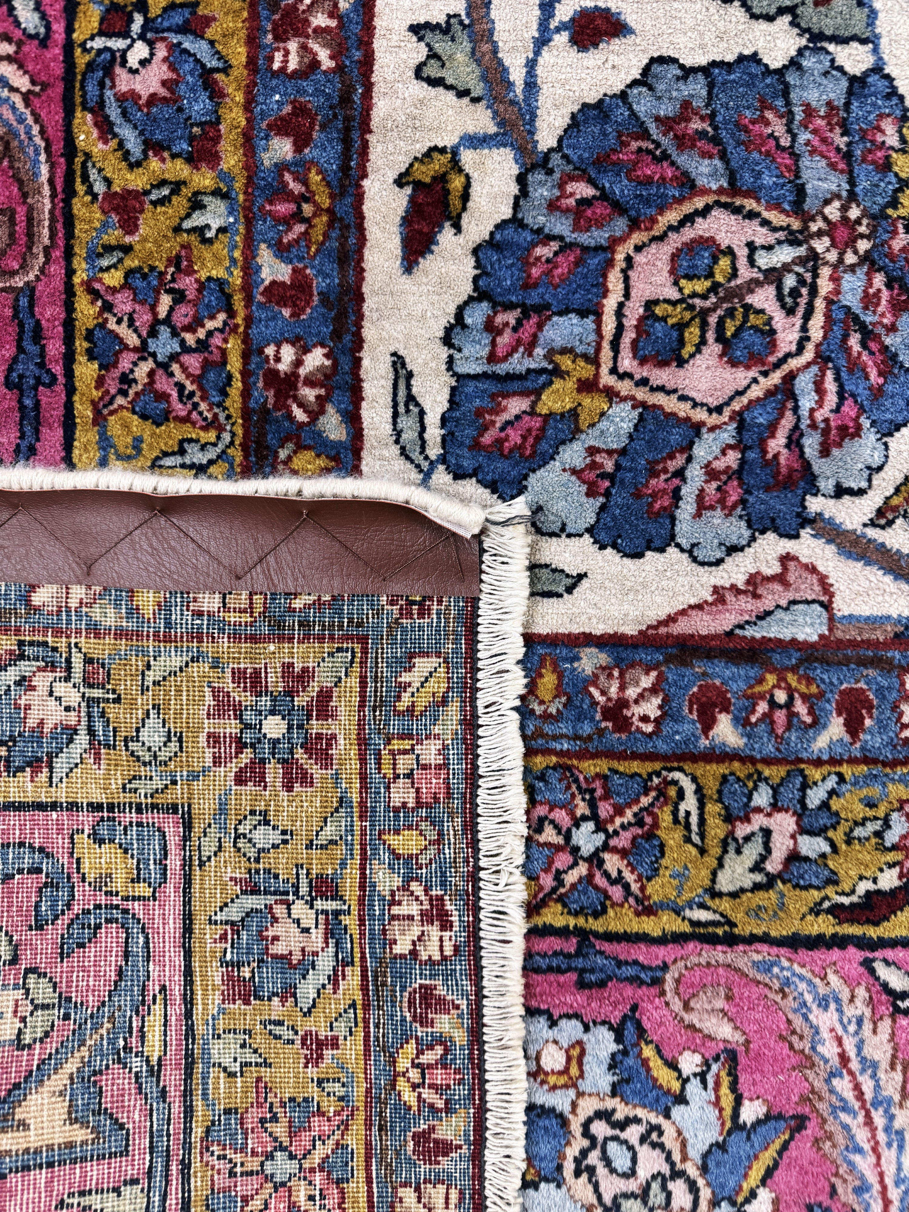 Detail k: Kerman Lawar, Persien, Anfang 20.Jhd, Wolleauf Baumwolle, ca. 355 x 270 cm, EHZ: 3