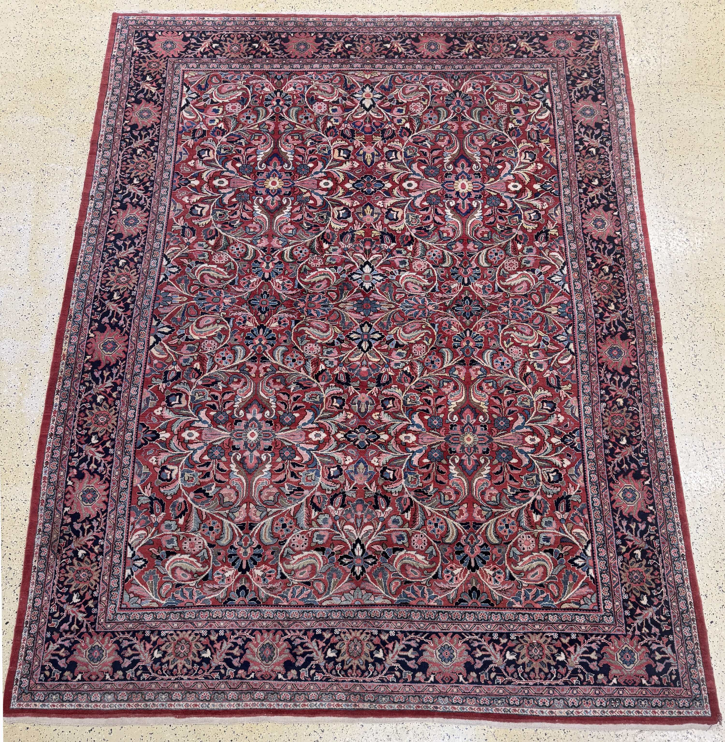 Image 27101056 - Sarogh Mahal, Persien, Anfang 20.Jhd, Wolleauf Baumwolle, ca. 420 x 320 cm, EHZ: 2 ...
