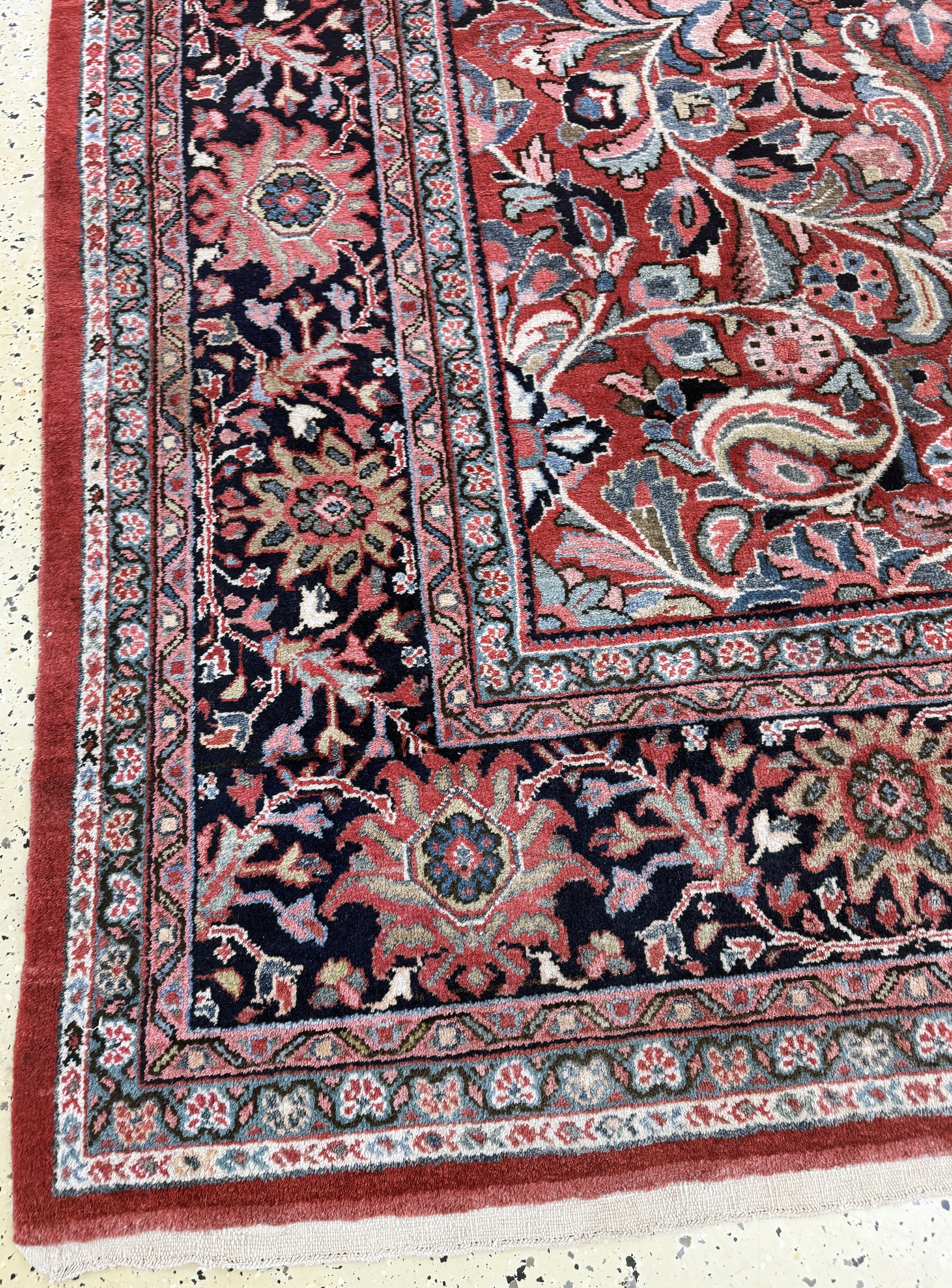 Detail c: Sarogh Mahal, Persien, Anfang 20.Jhd, Wolleauf Baumwolle, ca. 420 x 320 cm, EHZ: 2