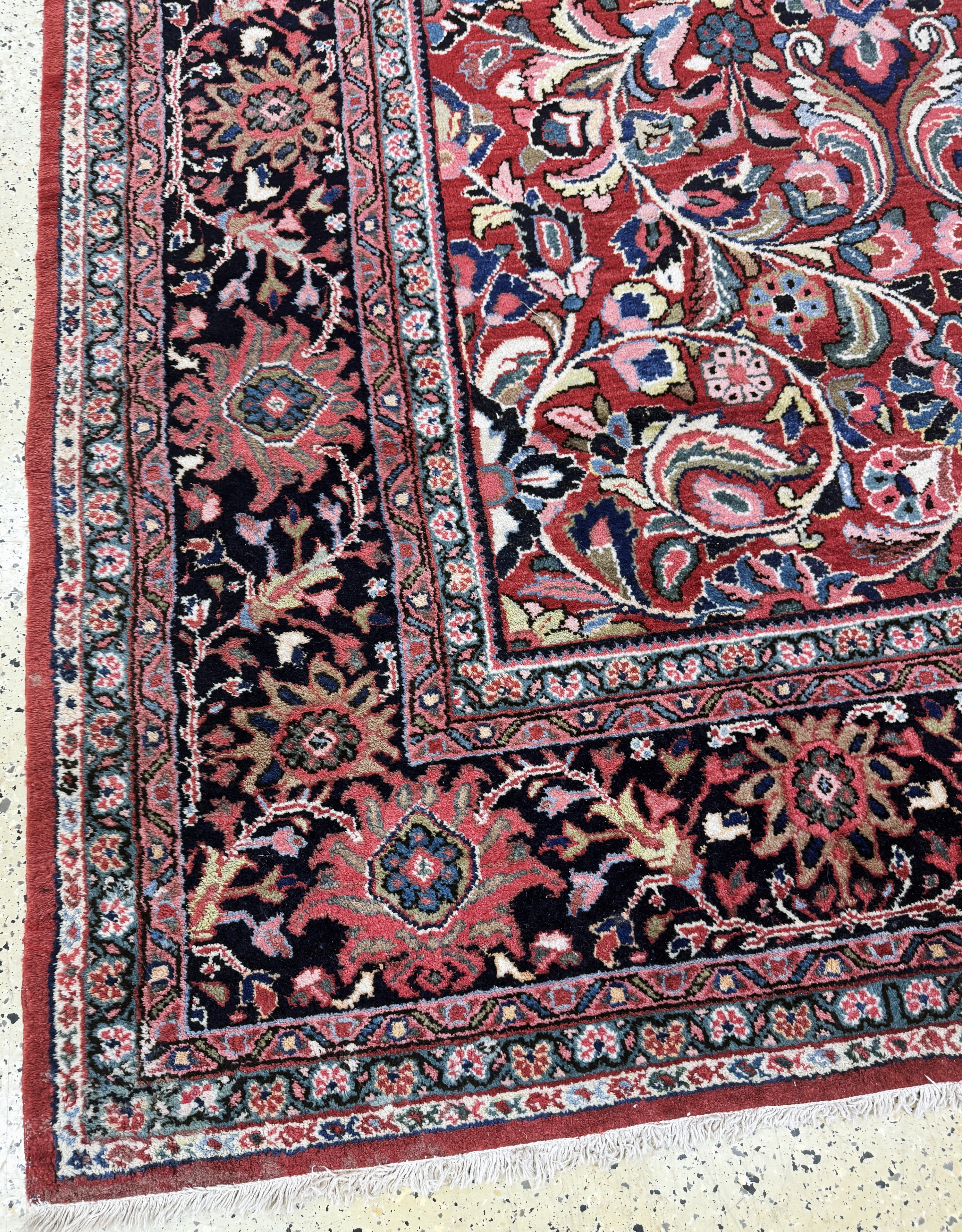 Detail i: Sarogh Mahal, Persien, Anfang 20.Jhd, Wolleauf Baumwolle, ca. 420 x 320 cm, EHZ: 2