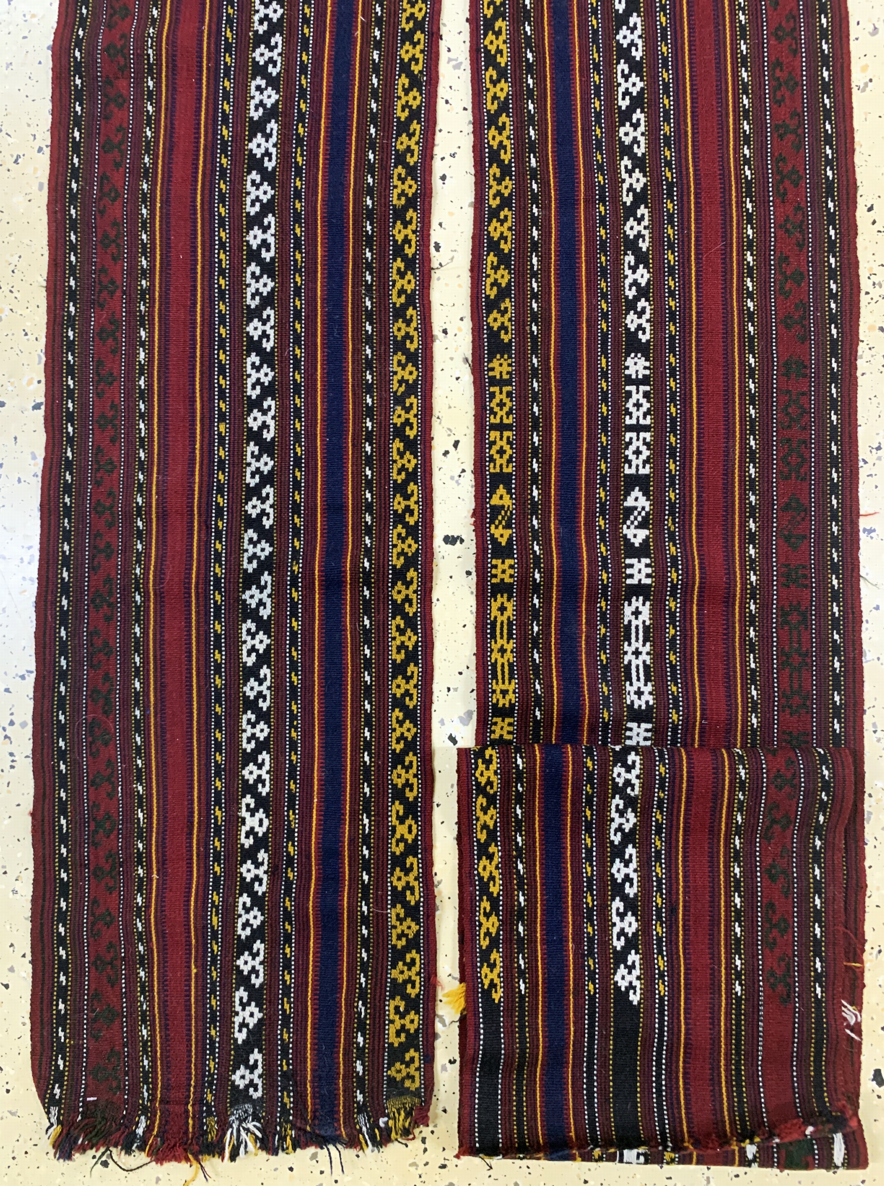 Detail e: Nomaden-Zeltband, Persien, Anfang 20.Jhd, Wolle auf Wolle, ca. 920 x 40 cm, EHZ: 2