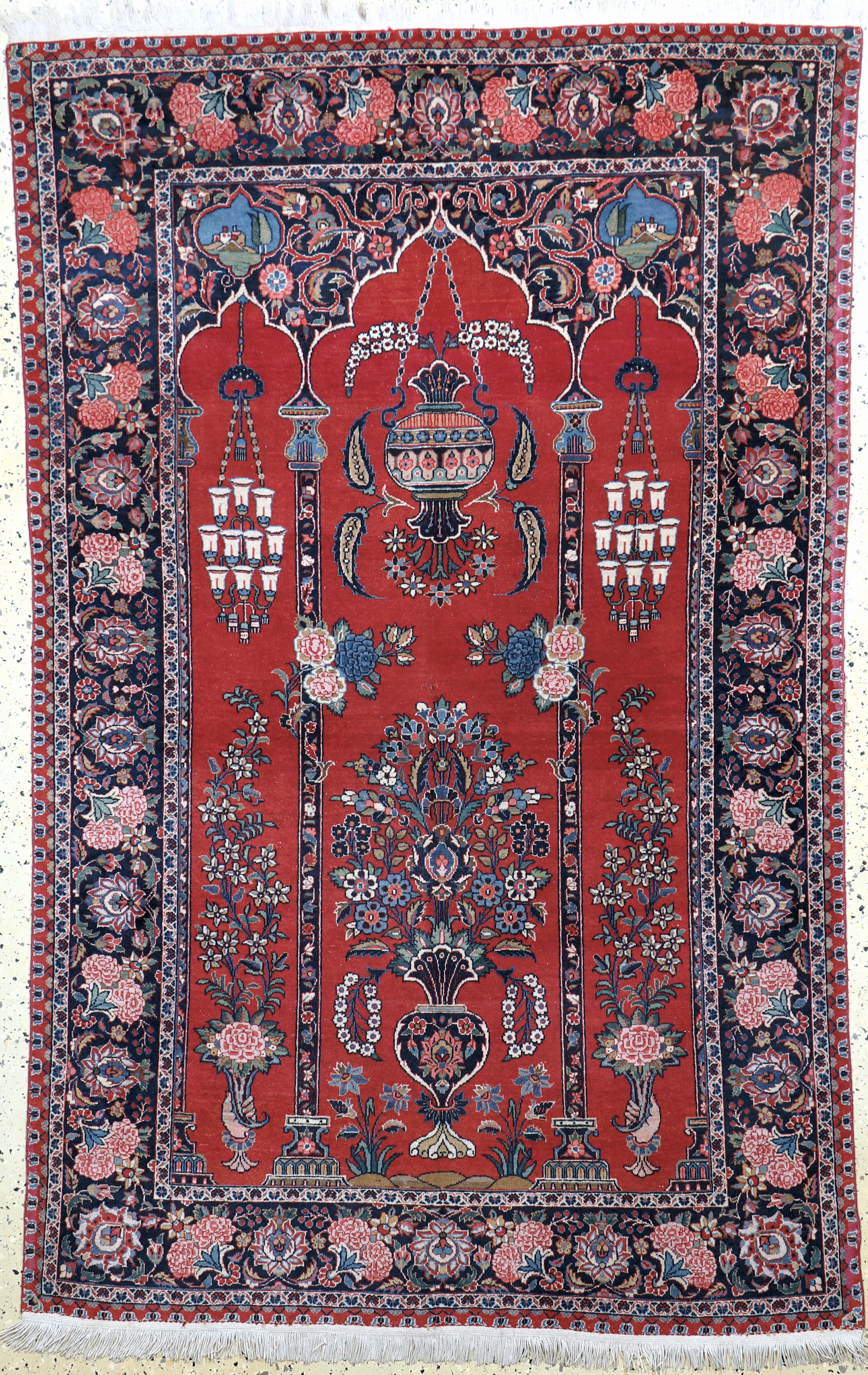 Image 27101061 - Kashan cork, Persia, mid-20th century, corkwool on cotton, approx. 200 x 130 cm, ...