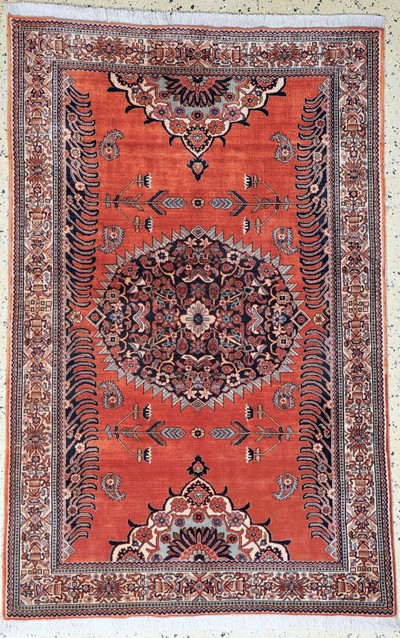 Image Bidjar Kork fein, Persien, Ende 20.Jhd, Korkwolle auf Baumwolle, ca. 170 x 112 cm, EHZ: ...