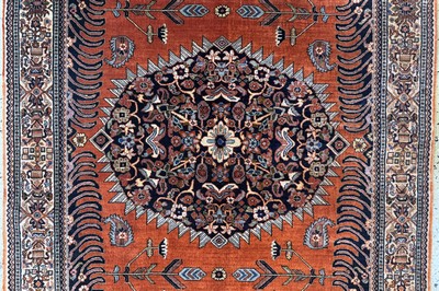 27101047c - Bidjar Kork fein, Persien, Ende 20.Jhd, Korkwolle auf Baumwolle, ca. 170 x 112 cm, EHZ: ...