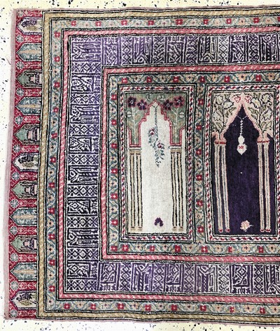 27101049a - Kayseri´Saf´Flosch, Türkei, Mitte 20.Jhd, merzerisierte Baumwolle, ca. 235 x 84 cm, ...