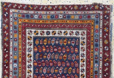 27101051a - Antiker Kazak, Kaukasus, 19.Jhd, Wolle auf Wolle, ca. 224 x 98 cm, EHZ: 3-4 ...