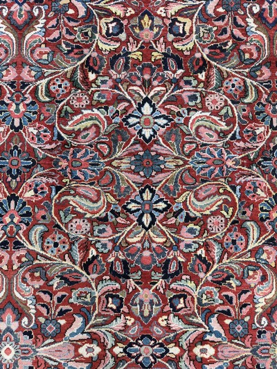 27101056e - Sarogh Mahal, Persien, Anfang 20.Jhd, Wolleauf Baumwolle, ca. 420 x 320 cm, EHZ: 2 ...