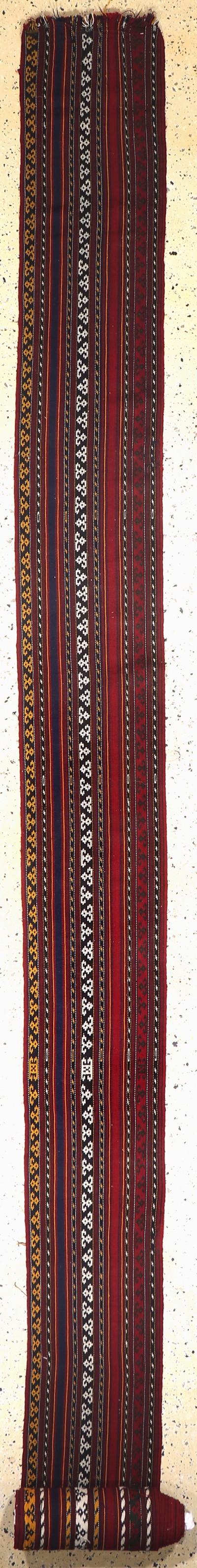 Image Nomaden-Zeltband, Persien, Anfang 20.Jhd, Wolle auf Wolle, ca. 920 x 40 cm, EHZ: 2 ...