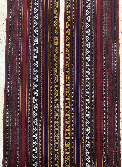 27101059b - Nomaden-Zeltband, Persien, Anfang 20.Jhd, Wolle auf Wolle, ca. 920 x 40 cm, EHZ: 2 ...