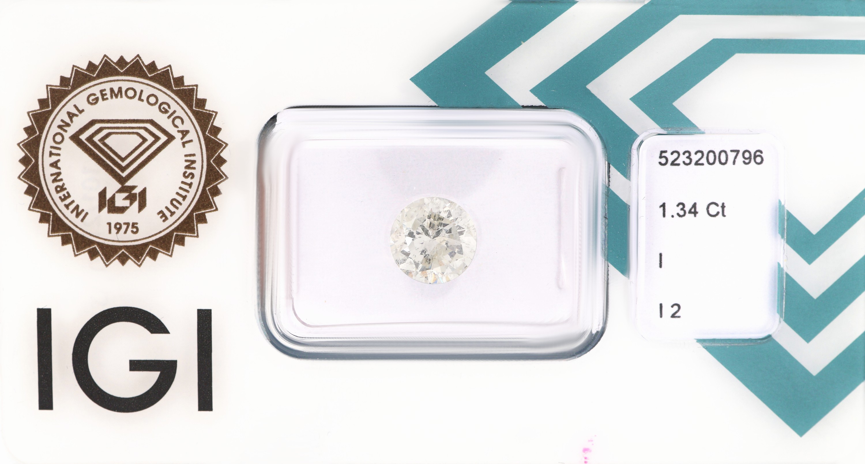 Image 27101348 - Loser Brillant 1.34 ct l.get.Weiß(I)/p2, eingeschweißt, IGI-Expertise anbei ...