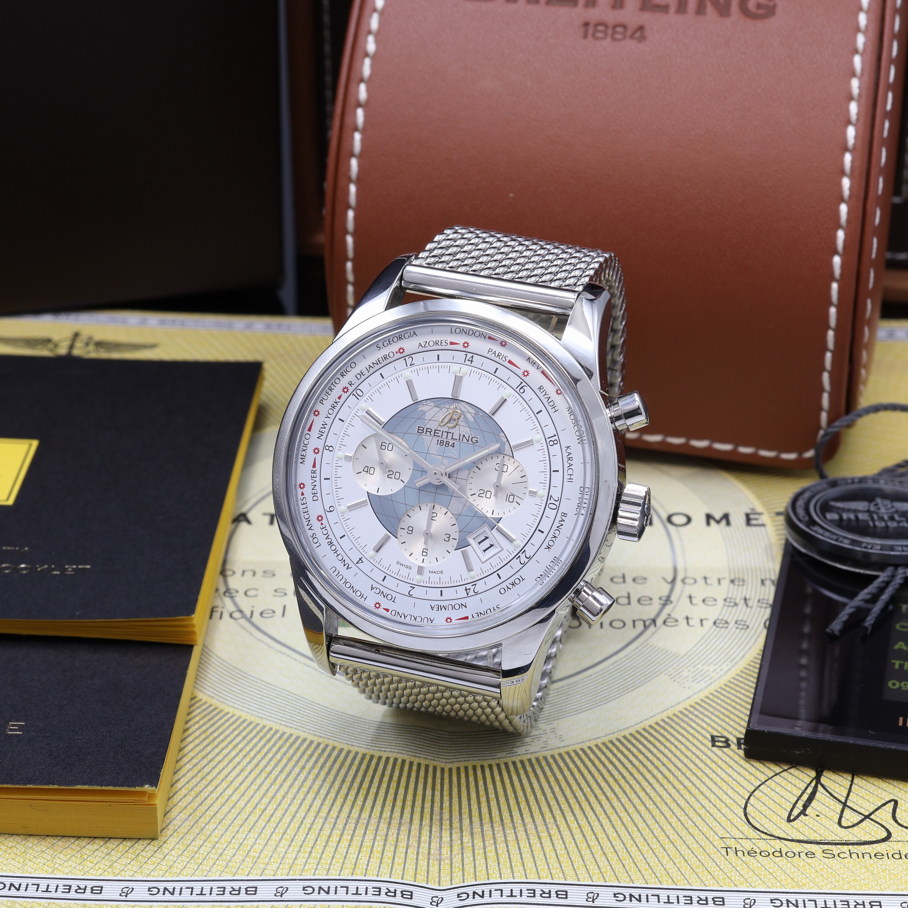 Image 27101389 - BREITLING Transocean Unitime Worldtime Chronometer Herrenchronograph Referenz ...