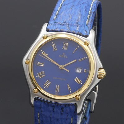 27101377a - EBEL 1911 Armbanduhr Referenz 193902, Automatik, Edelstahlgeh. inkl. orig. Lederband m. ...