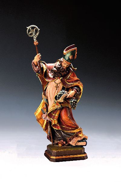 Image Heiligenfigur, wohl süddeutsch, 20. Jh., Hl. Urban, Lindenholz geschnitzt, gefasst, H. ...