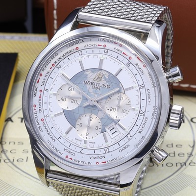 27101389a - BREITLING Transocean Unitime Worldtime Chronometer Herrenchronograph Referenz ...