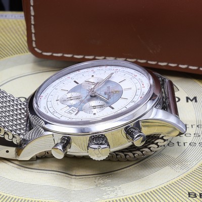 27101389c - BREITLING Transocean Unitime Worldtime Chronometer Herrenchronograph Referenz ...