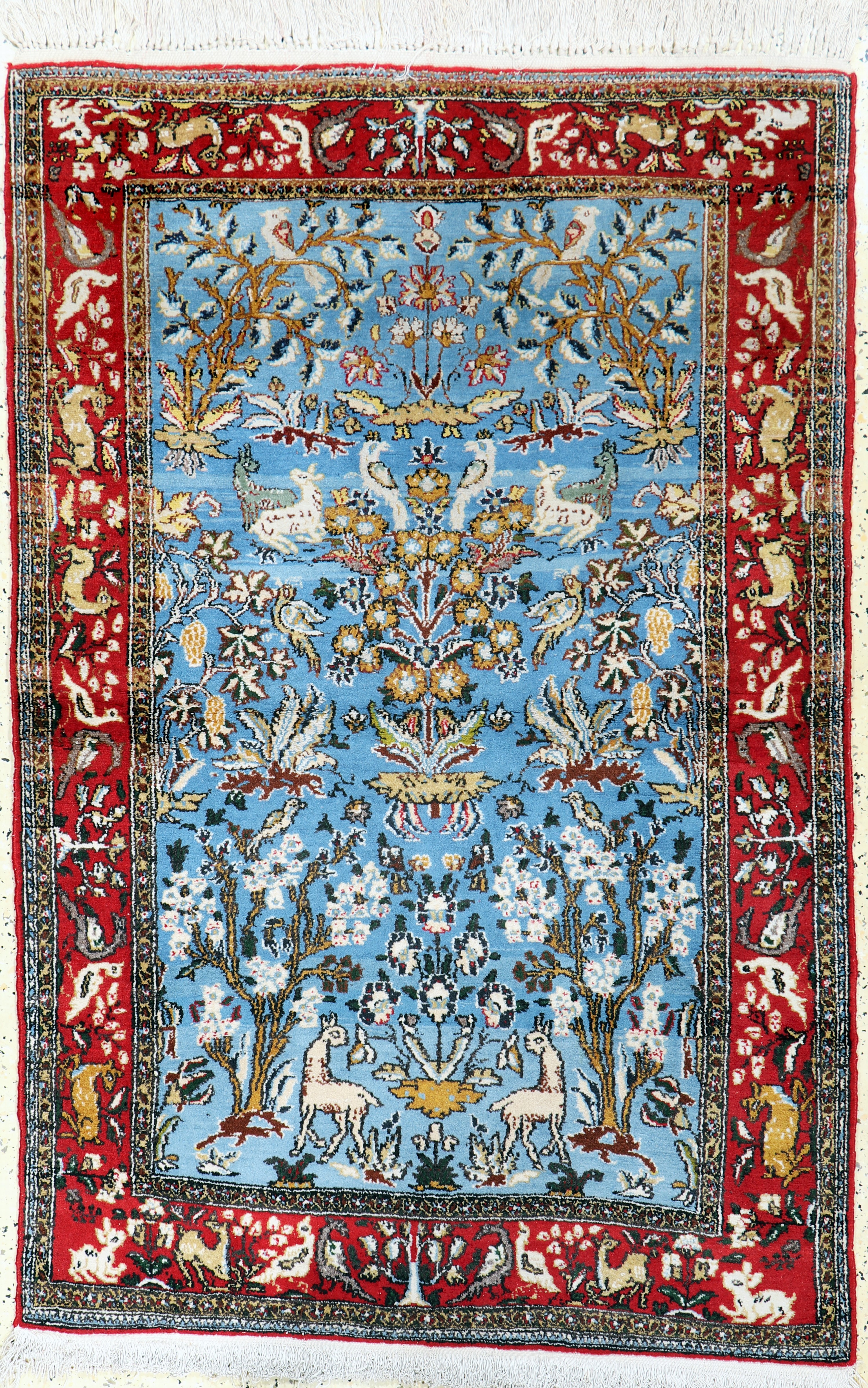 Image 27101482 - Ghom alt, Persien, Mitte 20.Jhd, Wolle auf Baumwolle, ca. 158 x 104 cm, EHZ: 2 ...