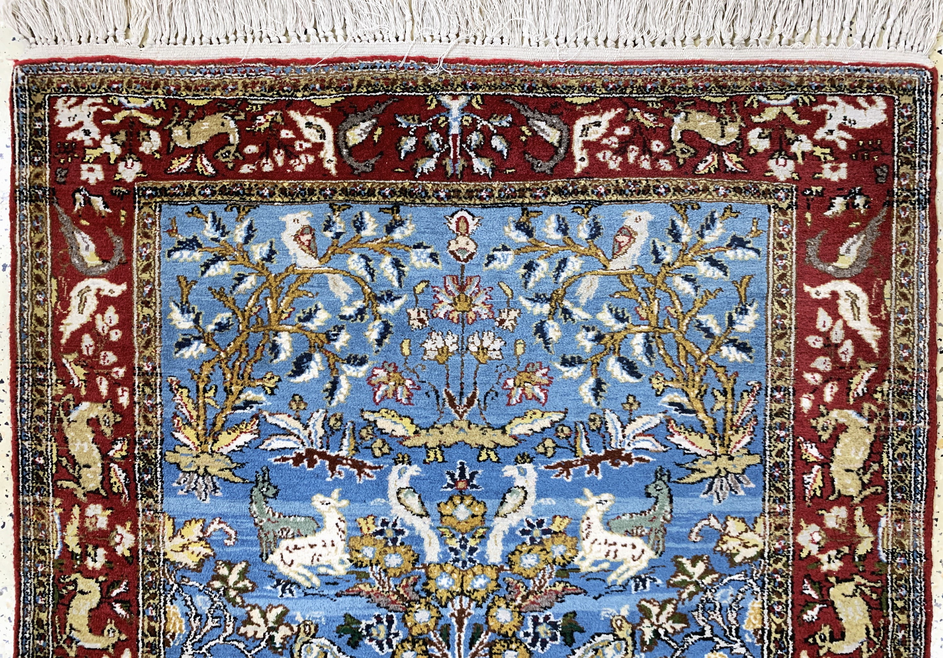 Detail a: Ghom alt, Persien, Mitte 20.Jhd, Wolle auf Baumwolle, ca. 158 x 104 cm, EHZ: 2