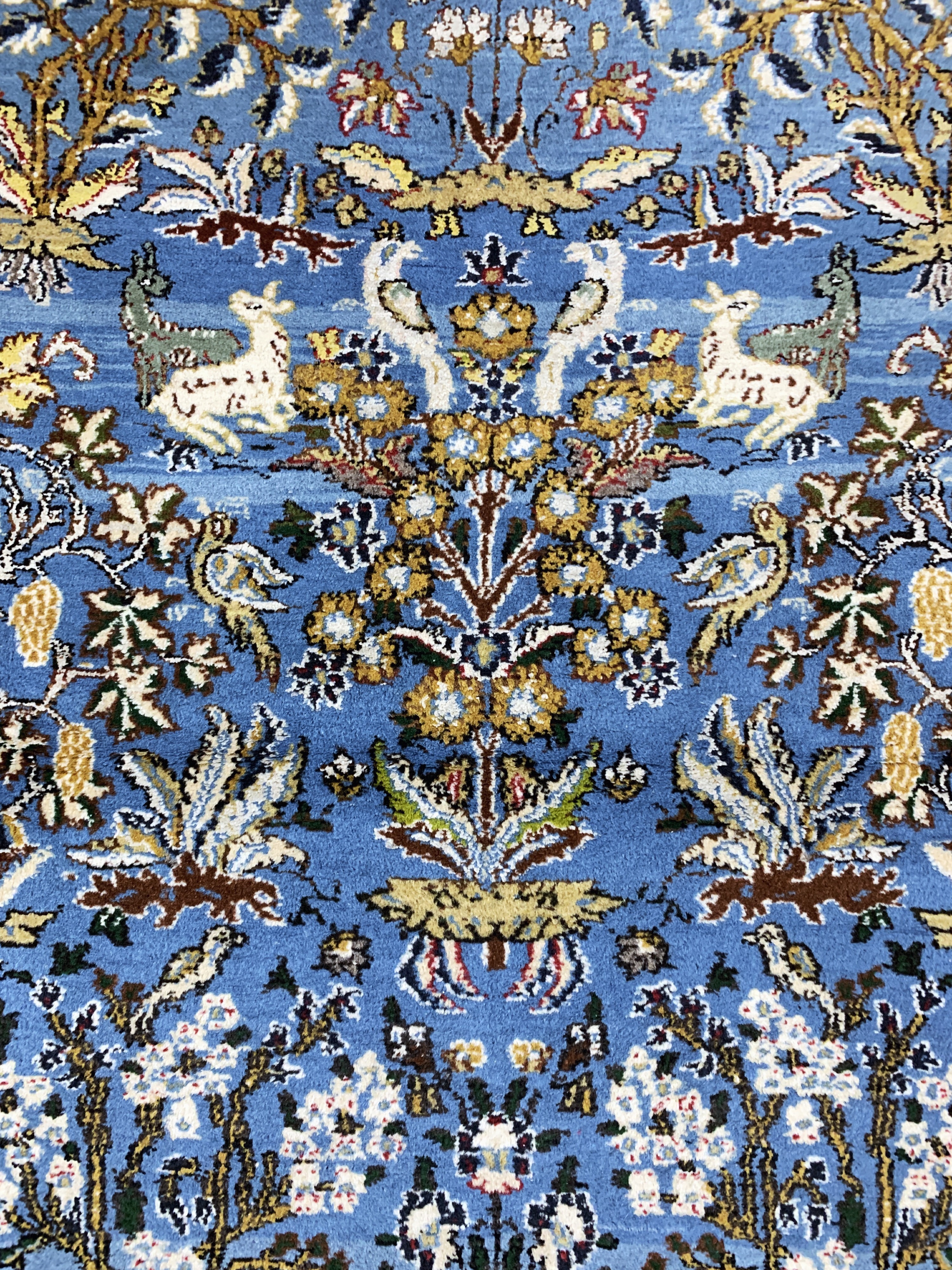 Detail c: Ghom alt, Persien, Mitte 20.Jhd, Wolle auf Baumwolle, ca. 158 x 104 cm, EHZ: 2