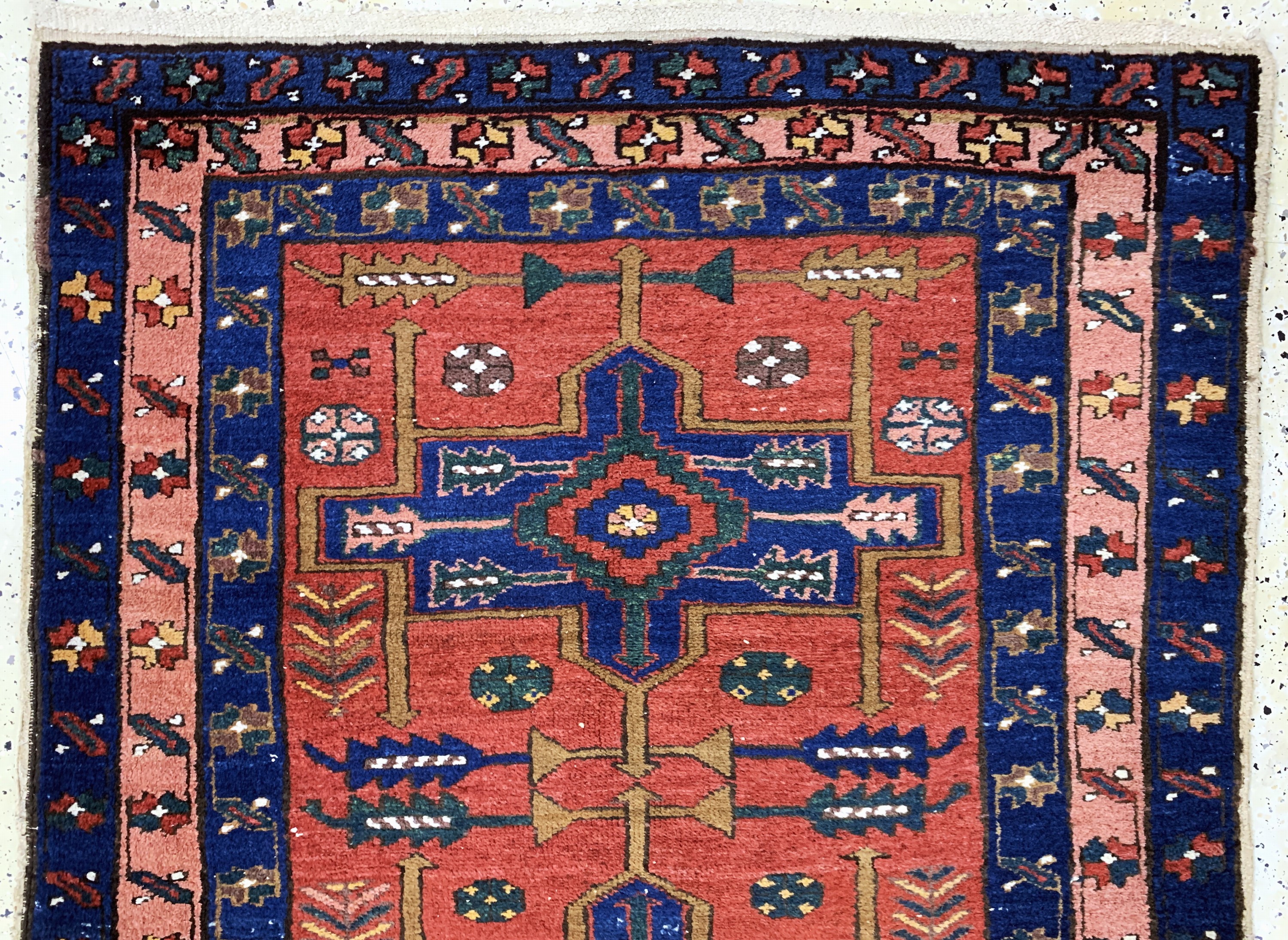 Detail a: Meschgin alt, Persien, Anfang 20.Jhd, Wolleauf Baumwolle, ca. 274 x 125 cm, EHZ: 2-3