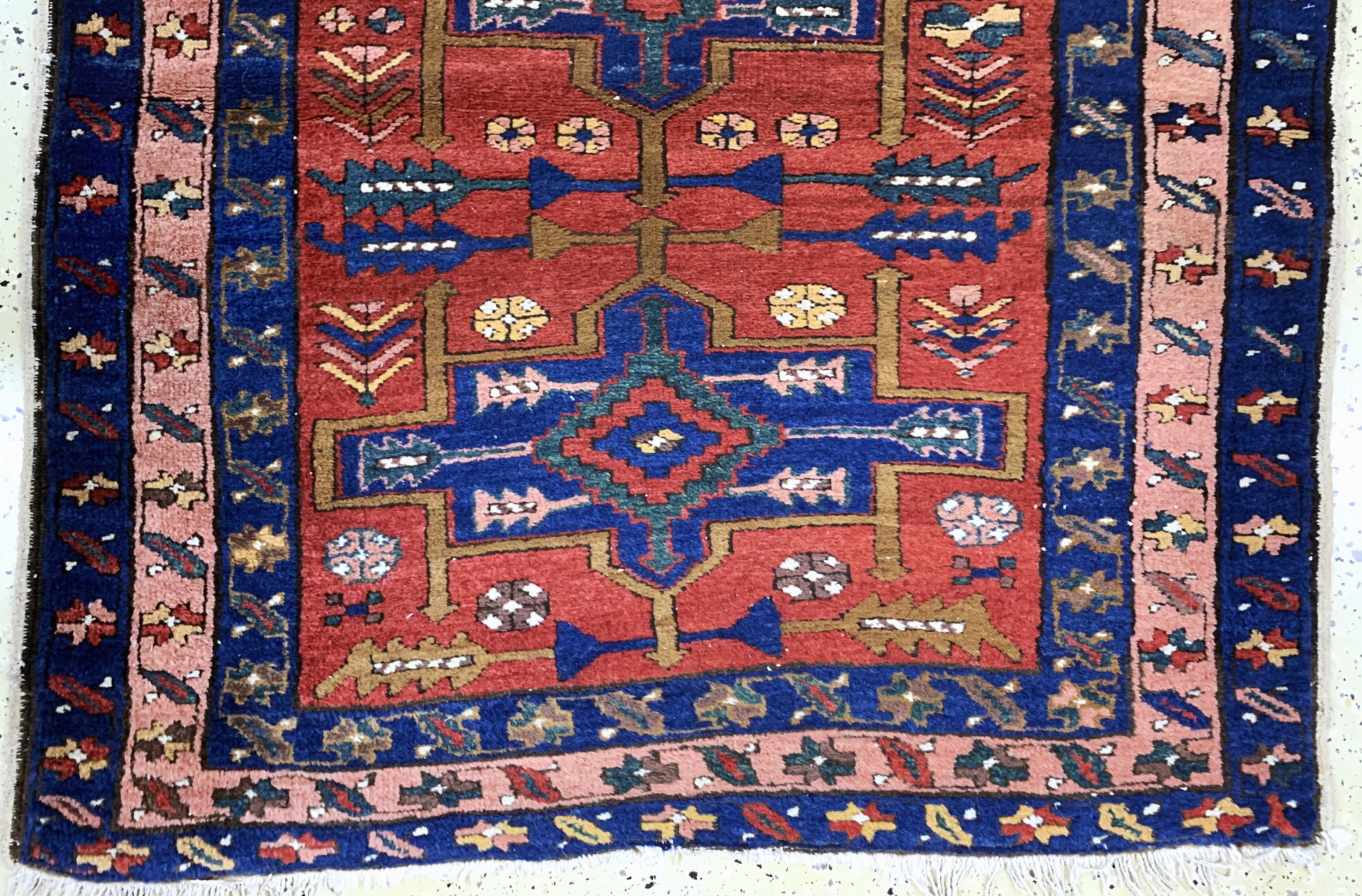 Detail c: Meschgin alt, Persien, Anfang 20.Jhd, Wolleauf Baumwolle, ca. 274 x 125 cm, EHZ: 2-3