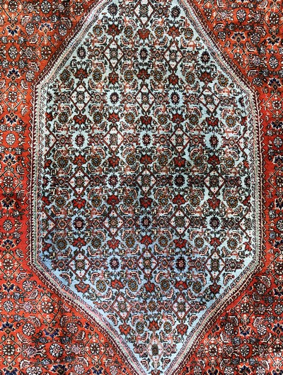27101476d - Bijar old, Persia, mid-20th century, wool on cotton, approx. 370 x 260 cm, condition: 2. ...