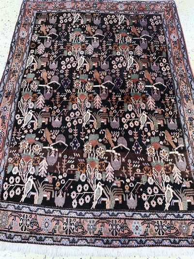 27101484d - Senneh, Persien, Mitte 20.Jhd, Wolle auf Baumwolle, ca. 165 x 118 cm, EHZ: 1-2 ...