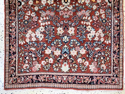 27101487b - Sarogh alt, Persien, Anfang 20.Jhd, Wolle auf Baumwolle, ca. 153 x 103 cm, EHZ: 2-3 ...