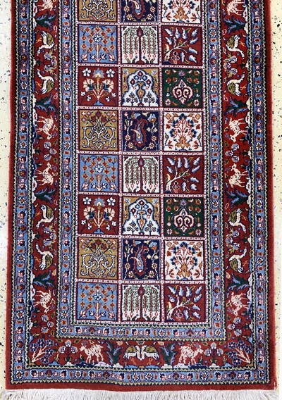 27101489c - Mud, Persien, Ende 20.Jhd, Wolle auf Baumwolle, ca. 290 x 80 cm, EHZ: 1-2 Schätzpreis: ...