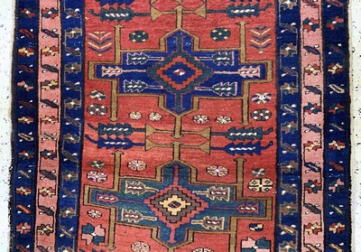27101490b - Meschgin alt, Persien, Anfang 20.Jhd, Wolleauf Baumwolle, ca. 274 x 125 cm, EHZ: 2-3 ...