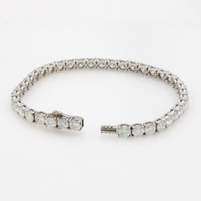 27101550d - Rivierarmband mit Brillanten, WG 750/000, 39 Brillanten zus. 11.77 ct mit jeweils ...