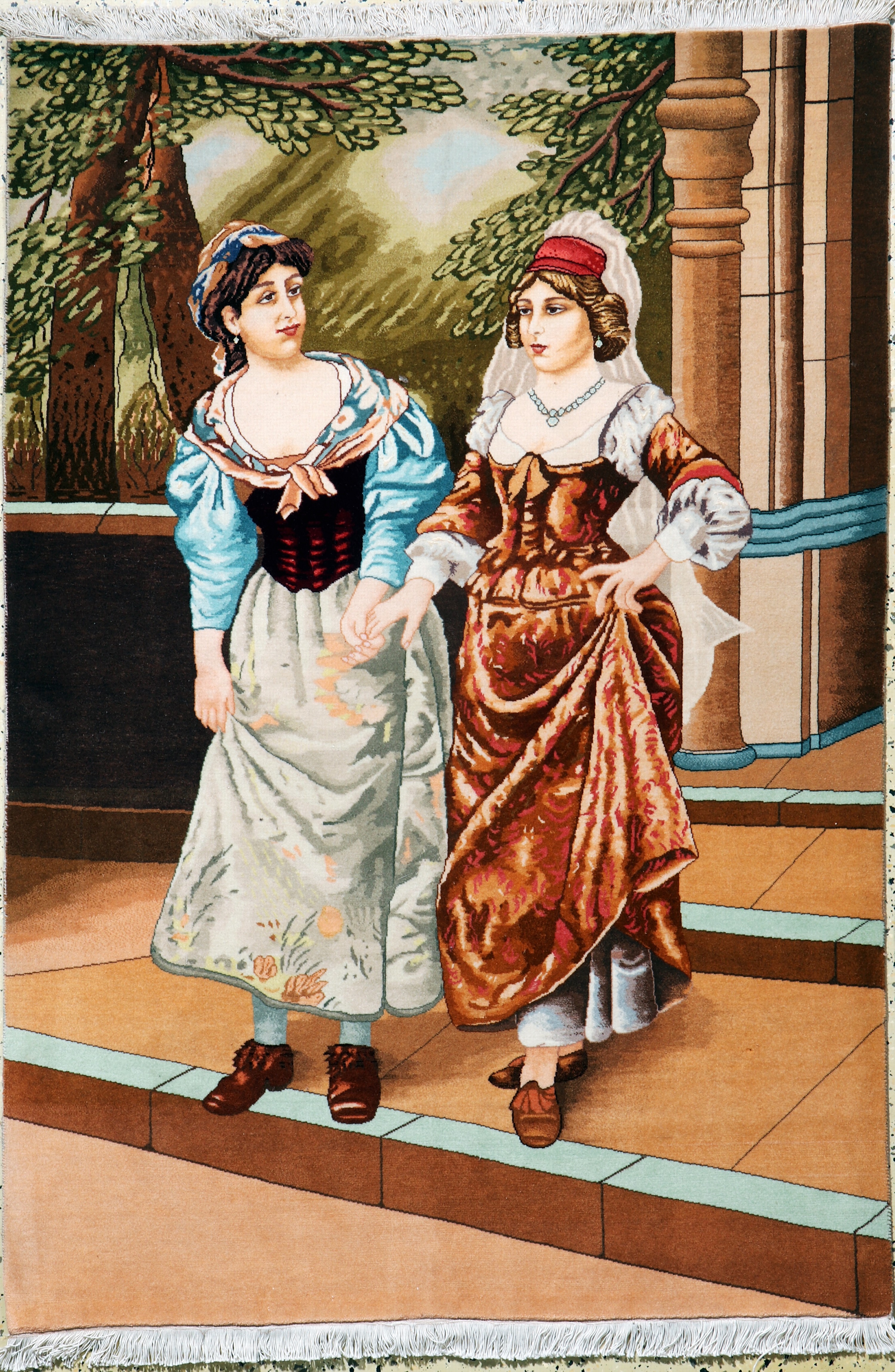 Image 27102088 - Täbriz fein, Persien, Neuwertig, Korkwolle,ca. 157 x 110 cm, ca. 500.000 Kn/qm ...