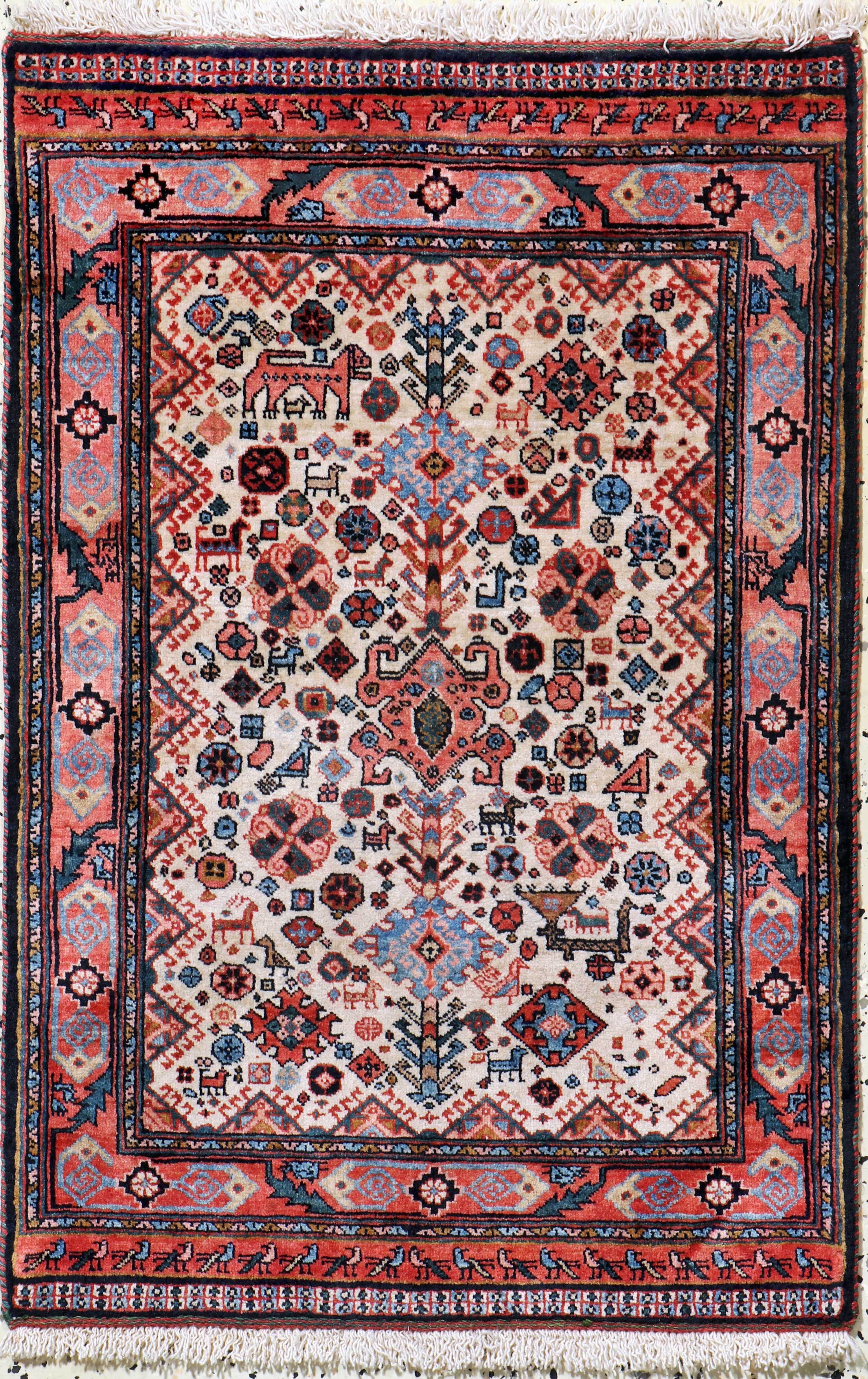 Image 27102090 - Afschar fein, Persien, Neuwertig, Wolle aufWolle, ca. 90 x 60 cm Schätzpreis: 490, - ...