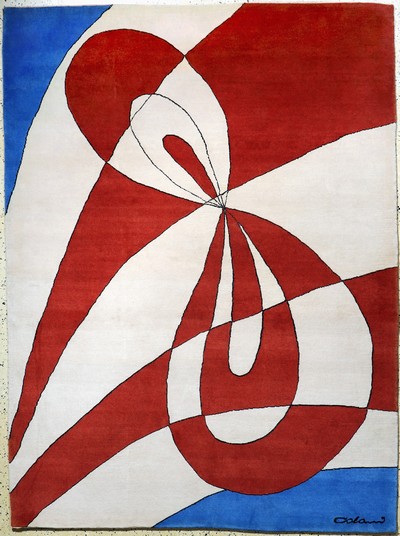 Image Colani signiert, Neuwertig, Wolle auf Baumwolle, ca. 233 x 178 cm Schätzpreis: 2900, - ...