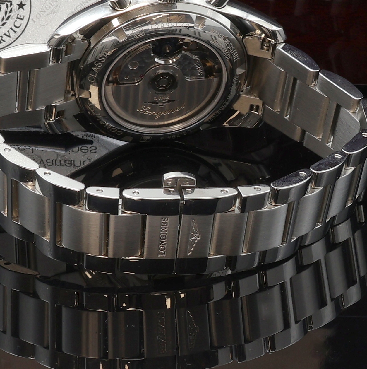 Detail b: LONGINES Conquest Classic Herrenchronograph Referenz L2.786.4, Schweiz verk. lt. beil. Garantiekarte 07/2017, Automatik, beids. vergl. Edelstahlgeh. ...