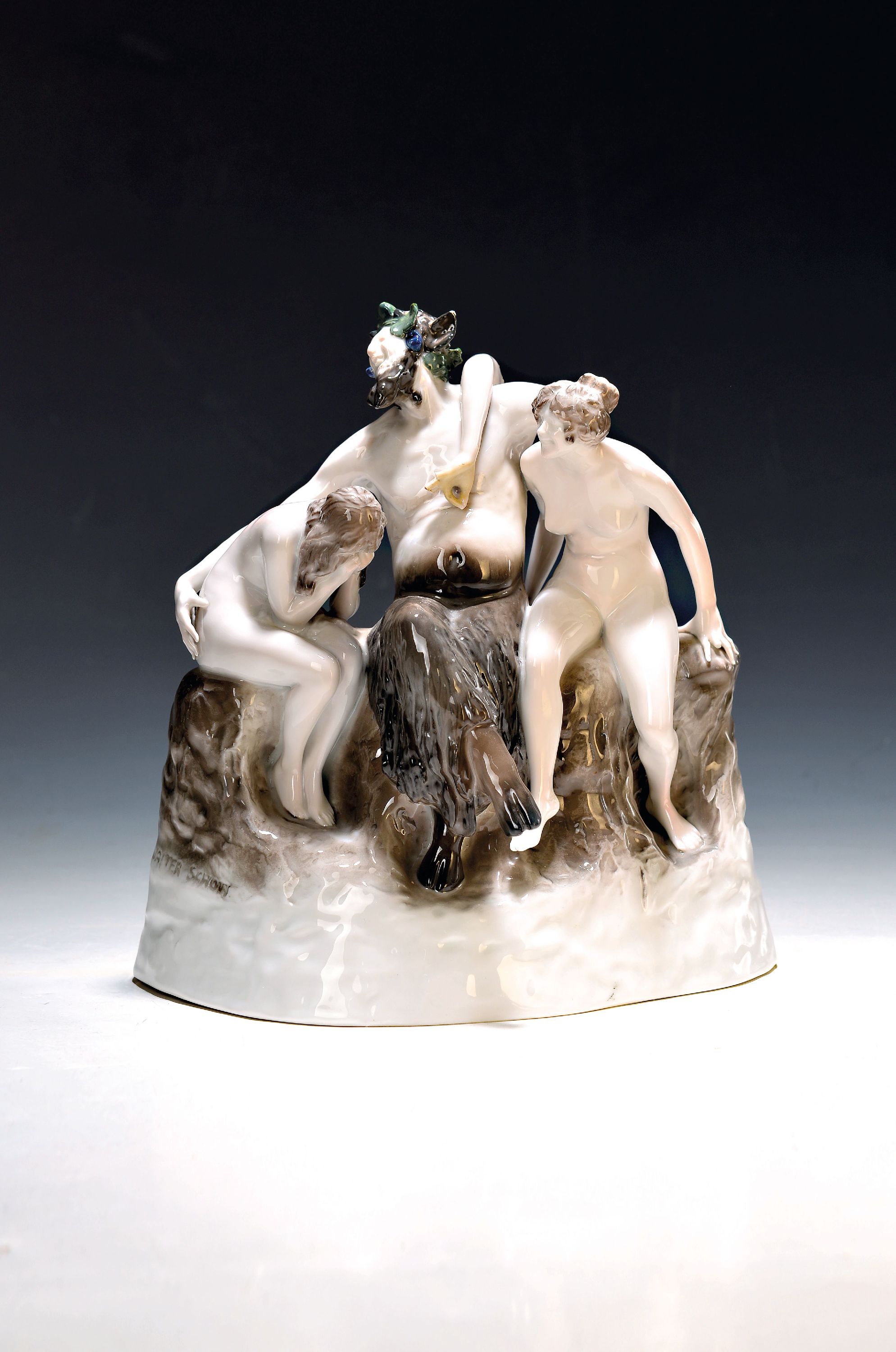 Image 27102169 - Jugendstilfigur ´Die Sünde´, Rosenthal, Entw. Walther Schott 1901, um 1920, Porzellan, ...