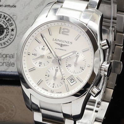 27102120a - LONGINES Conquest Classic Herrenchronograph Referenz L2.786.4, Schweiz verk. lt. beil. ...