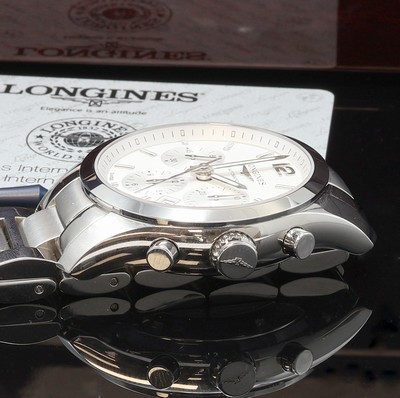 27102120c - LONGINES Conquest Classic Herrenchronograph Referenz L2.786.4, Schweiz verk. lt. beil. ...