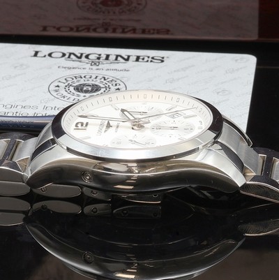 27102120d - LONGINES Conquest Classic Herrenchronograph Referenz L2.786.4, Schweiz verk. lt. beil. ...