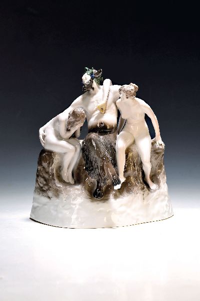 Image Jugendstilfigur ´Die Sünde´, Rosenthal, Entw. Walther Schott 1901, um 1920, Porzellan, ...