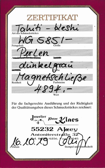 27102297a - Ausgefallenes Perl-Collier mit 14 kt Gold Schließe, WG 585/000, 24 ...