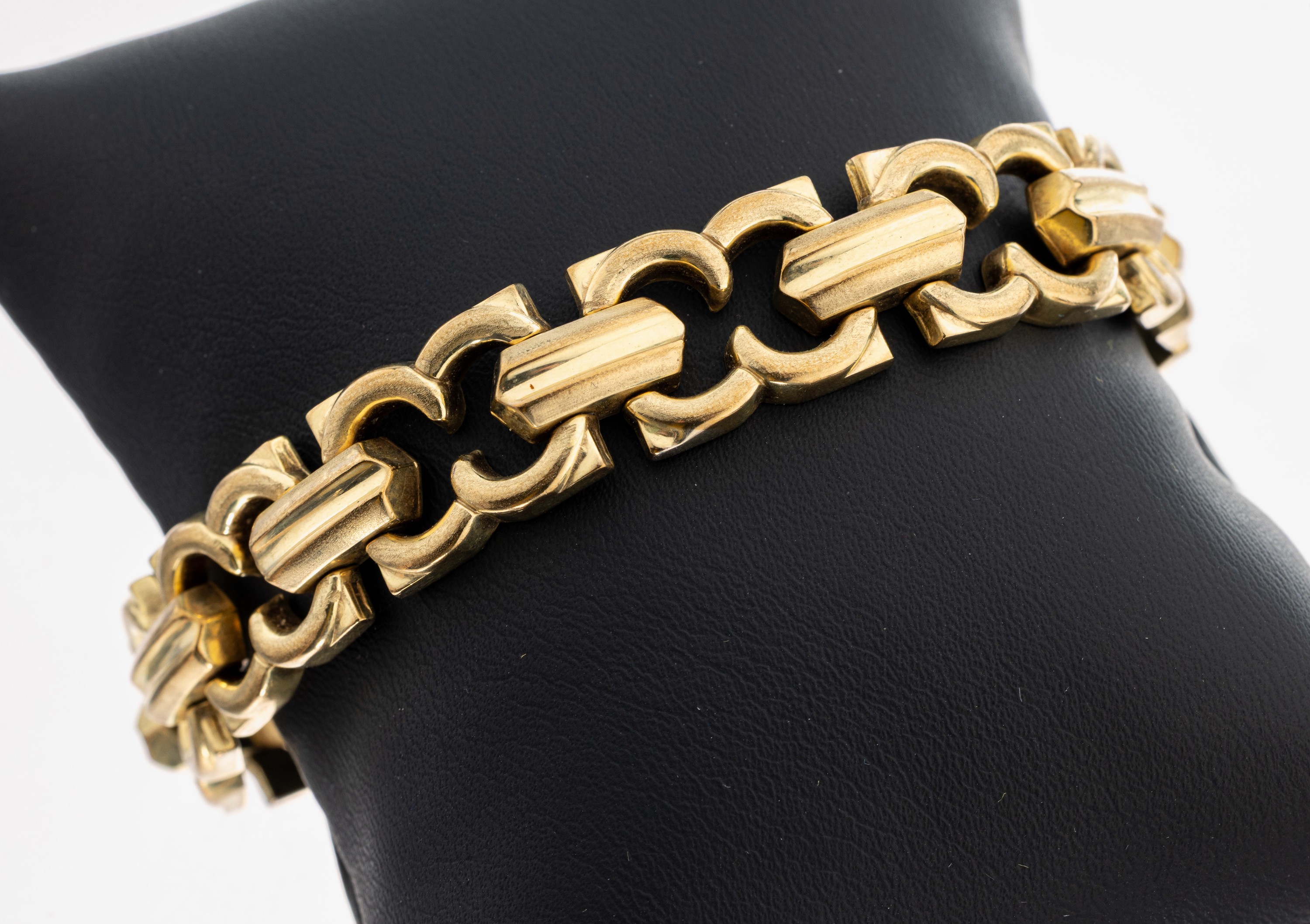 Image 27102440 - 8 kt Gold Armband, GG 333/000, L. ca. 19.5 cm, Kastenschloss mit Sicherheitsacht, ca. ...