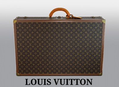 27102404a - LOUIS VUITTON Koffer Bisten 75, Monogramm Canvas, abgerundeter Griff aus Leder, ...