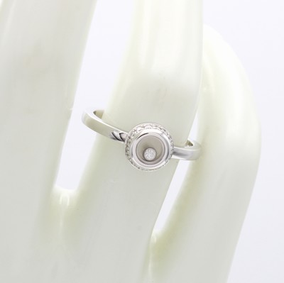 27102450a - Ring ´Chopard Happy Diamonds´, WG 750/000, 1 Brill. ca. 0.03 ct u. 16 Brill. zus. ca ...