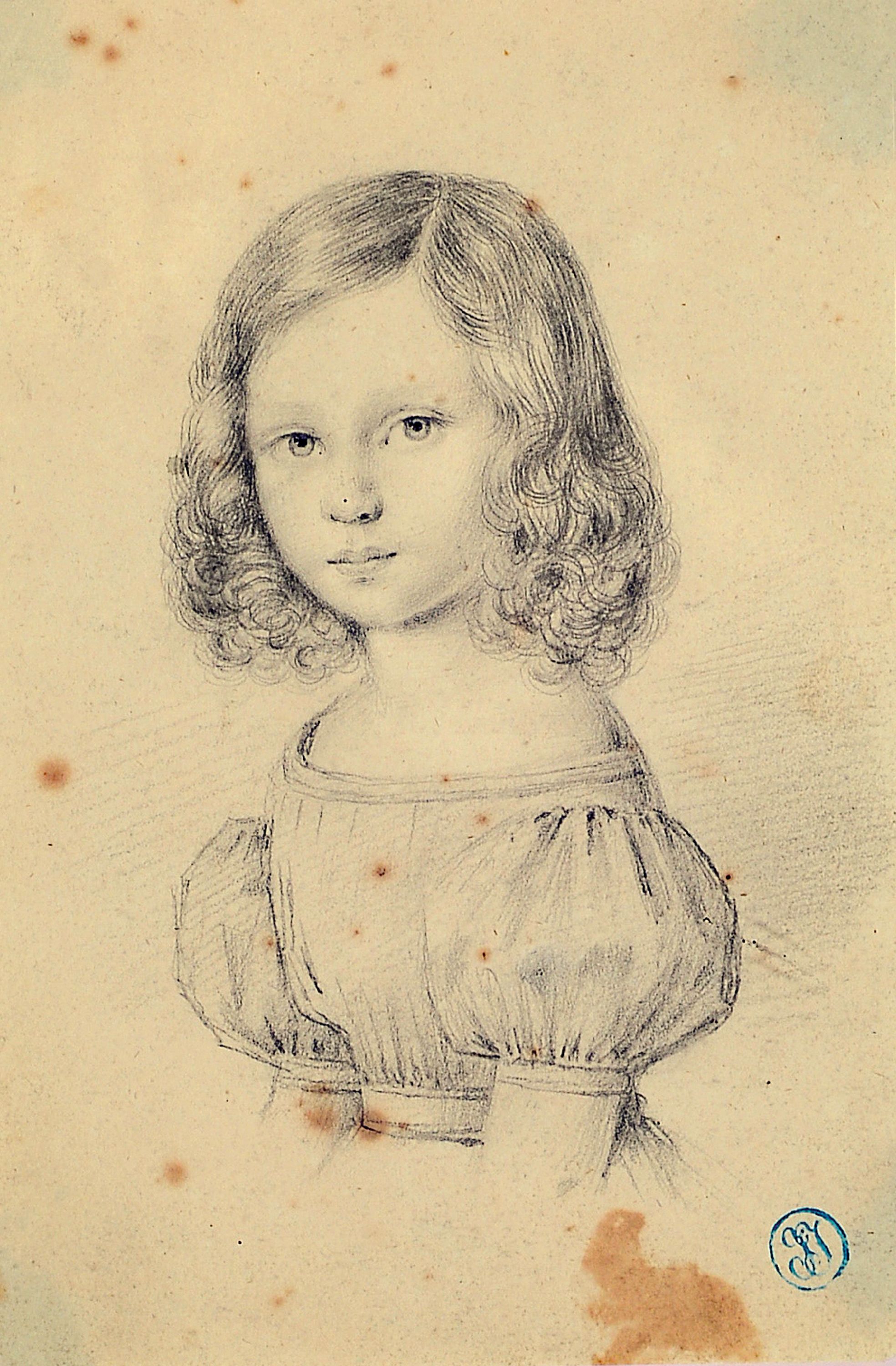 Image 27102704 - Umkreis des Jean Auguste Dominique Ingres, 1780-1867, Porträt eines Mädchens, ...
