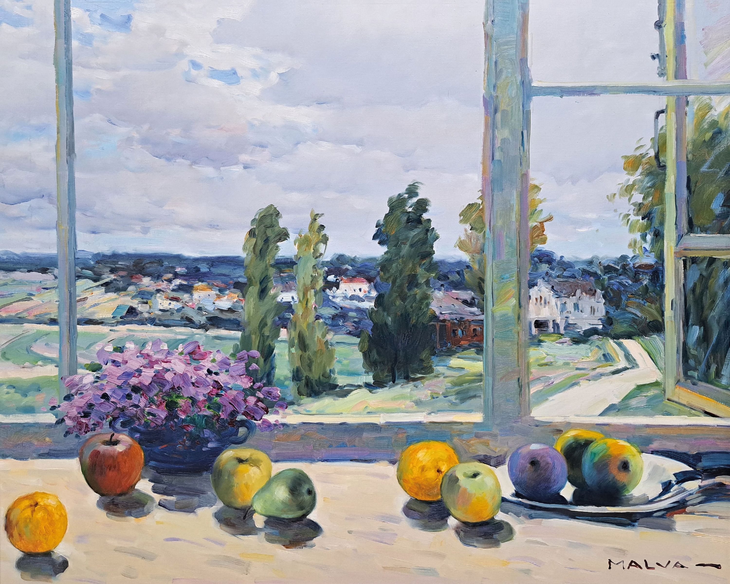 Image 27102709 - Omar Hamid Malva, 1951 Tel Naief/Syrien-2015 Wien, Stillleben mit Obst auf der ...