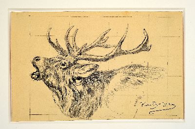 27102703k - Rosa Bonheur, 1822-1899, Sammlung aus 6 Tierstudien in Bleistift auf Papier, alle mit ...